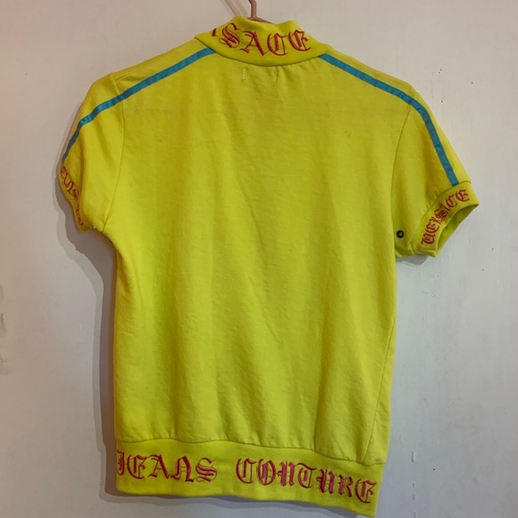 Women’s Versace Jeans Couture Neon Shirt Hoodie - Picture 2 of 7
